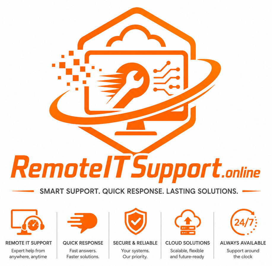 RemoteITSupport.online full orange logo